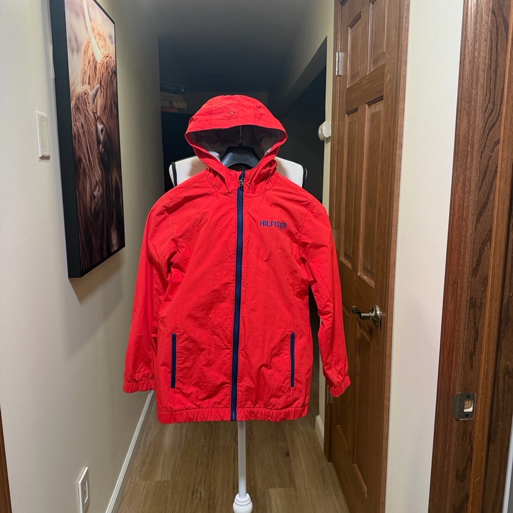 Tommy Hilfiger Kids Bright Red Raincoat